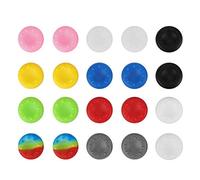 Agatige 20 Pièces Capuchon de Poignée de Pouce coloré, Couvercle Capuchon Antidérapant de Manette de Bouton en Silicone Souple pour Contrôleur PS2 / PS3 / X-Box One / 360