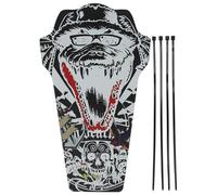 Agatige 272x156mm / 10.7x6.1po Garde de Boue à Vélo, Fender des Ailes de Garde Boue à Vélo Impression Couleur de Garde de Boue à Vélo Garde de Boue de Garde-Boue Arrière Avant Arrière (F11)