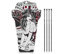 Agatige 272x156mm / 10.7x6.1po Garde de Boue à Vélo, Fender des Ailes de Garde Boue à Vélo Impression Couleur de Garde de Boue à Vélo Garde de Boue de Garde-Boue Arrière Avant Arrière (F10)