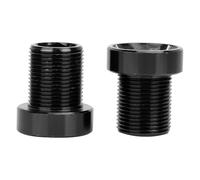 Agatige 2Pcs Boulons de Boîtier de Pédalier Cannelés, Boulon de Manivelle D'aluminium Vis Manivelle Titane M15x19mm Boulons de Boîtier de Pédalier Cannelés Vis d'axe de Pédalier de Vélo