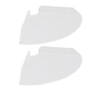 Agatige 2pcs Corner Shelf Moup Mural, Quart de Douche Ronde étagère Suspendue étagères d'angle Organisateur de Rangement Mural pour Chambre, Salle de Bain, Cuisine, Salon (Clair)