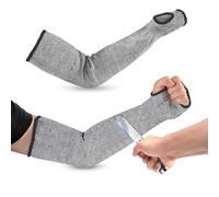 Agatige 45cm/17,71 po Manches en Tricot Résistant Aux Coupures, Anti-Coupure Gants de Jardinage Travail Outil de Protection de sécurité Empêcher Protection Contre Coupures du Quotidien (2 Paire)