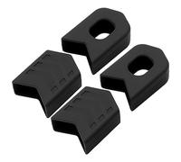 Agatige 4PCS Protecteur de Manivelle de Vélo, Protecteur de Bras de Manchon de Manivelle en Silicone Empêchant Les Rayures Capuchons de Pédalier en Silicone (Noire)