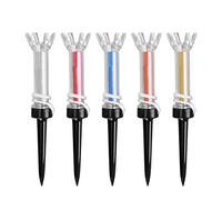 Agatige 5 Pièces Tee de Golf Magnétique, 16,2 mm x 8mm Tees de Golf Multicolores Outil d'Aide à l'Entraînement Tee de Golf en Plastique Outil de Pratique Accessoire pour Golfeur