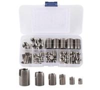 Agatige 50pcs Inserts de Filetage Autotaraudeur, Insert de Filetage autotaraudeur en Acier Inoxydable Bague de réparation Bague de réparation kit Insert de réparation de Filetage