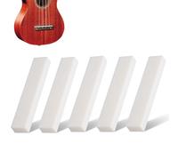 Agatige 52 x 6 x 10mm / 2 x 0,2 x 0,4in Bricolage Blanc BuffaloBone, écrou à Cordes Oreiller écrou en os et ébauches de Selle écrous de Pont de Guitare Non Fendus pour Guitare, Banjo (5Pcs)
