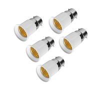 Agatige 5Pcs E27 vers B22 Adaptateur de Douille, Support Lampe à LED Convertisseur de Base Ampoule Douille Adaptateur Convertisseur Supports de Lampe pour Ampoules LED et Ampoules à Incandescence