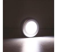 Agatige 6 LED Veilleuse Mignonne, Touchez la Veilleuse Appuyez Sur Lumière Lampe Push 3,5 W Avec Capteur Tactile Lumières à Piles pour Placards, Armoires, Cuisine, Escaliers (Lumière Blanche)