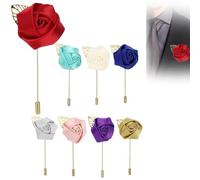 Agatige 8 Boutons Fleurs De Mariage, Aiguilles Florales À La Main, Corset Rose Et Boutonnier Boutonniere Mariage Fleur Épinglette Et Revers Pin Décoration De Mariages Pour Demoiselle D'honneur Et Bal