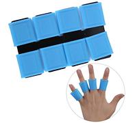 Agatige 8Pcs Silicone Golf Finger Sleeves Cots, Antislip Elasticity Golfeur Swing Grip Cover Golf Finger Protector Support Band(Bleu)