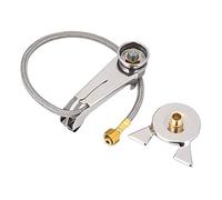 Agatige Adaptateur de réchaud de Camping, convertisseur de brûleur divisé extérieur, Adaptateur de Four à gaz, Mini convertisseur brûleur poêle extérieur, réservoir gaz Long Cylindre