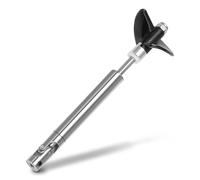 Agatige Arbre de Transmission de Moteur de 4 mm, Arbre de Transmission d'hélice à 2 pales Arbre de Transmission Universel et Joint Universel pour Bateau RC Manchon L100mm L50mm