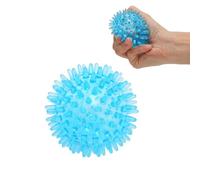 Agatige Balles De Massage Hérissées, 7 CM Balle À Pointes Balle D'exercice De Récupération De Force Réflexologie Creuse Et Douce Du Stress Balle De Massage Anti-Stress Pour Poignet Muscles Pieds(Bleu)