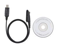 Agatige Câble de Programmation USB pour Talkie-walkie PRO5150 Compatible pour Motorol HT1250 PRO5150 GP328 GP340 MTX450 avec CD de Pilote