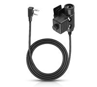 Agatige Casque Radio Militaire PTT, Casque Radio 2 Voies avec PTT, U94 PTT Adaptateur Militaire Mobile 2 Broches 7,0 mm Prise Push to Talk pour Casque Radio Ken-Wood/Bao-Feng