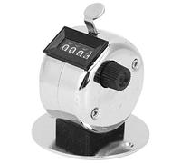 Agatige Compteur Manuel, Mini Compteur mécanique à 4 Chiffres en Acier Inoxydable, Outil de comptage portatif pour Les statistiques d'usine, Le Terminal d'aéroport, Le comptage de