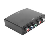 Agatige Convertisseur Audio YPbPr + L/R Adaptateur Audio Vvideo Composant RVB, Convertisseur YPbPr vers HDMI Câble Adaptateur RVB Portable Transformateur ABS 100 240V.(EU Pluy)