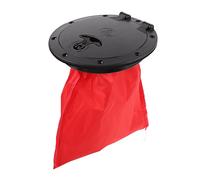 Agatige Couvre-Trappe Marine de Bateau, Couverture d'inspection Non Glissante détachable Circulaire Noire avec vis pour Le Kayak Kayak Canoe RV Camion Pont accès