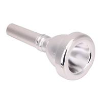 Agatige Embout de Trombone Alto 12C, 8x3,8 cm/3,14x1,49 po Embout de Trombone Alto Plaqué Argent Accessoires D'instruments de Musique en Laiton pour Débutants/Musiciens Professionnels/Enfants