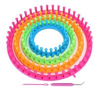 Agatige Ensemble De Métier À Tricoter Circulaire, Kit De Métier À Tricoter Rond Avec Aiguille À Crochet Et Fabricant D'Écharpe À Pompon Tricotin Circulaire Kit Tricotin Manuel Pour Débutants Adultes