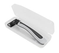 Agatige Étui à rasoirs, boîte de Rangement pour rasoirs manuels de Voyage Portable, poignée de Rasoir Respirante Transparente, boîte de Protection pour Hommes