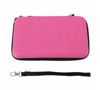 Agatige Étui de Transport Rigide pour Nouvelle Console de Jeu 3DS XL (Rose) | Étui de protection de voyage Portable avec 8 fentes de jeu, poche intérieure avec dragonne amovible