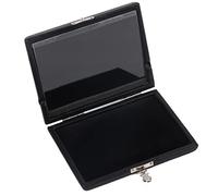 Agatige Étui pour anches de Saxophone à 6 emplacements, Housse en Cuir PU Noir, boîte de Rangement pour anches de Clarinette de Saxophone avec vitre Interne, Accessoires pour Instruments
