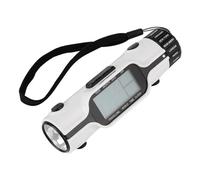 Agatige Horloge de Voyage dans Le Temps, réveil d'alarme de Voyage numérique de Poche Portable, Horloge de Calendrier perpétuel LED Multi-horaire avec écran de rétroéclairage pour Les