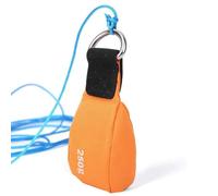 Agatige Lancer Polyvalent en Nylon Sac De Corde, Lanceur De Fronde Extérieur Sac Lancer Corde D'arboriste avec Anneau en D Sac De Sable d'escalade pour l'escalade dans Les Arbres Orange