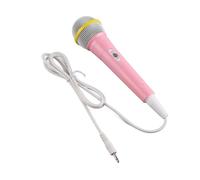 Agatige Microphone Filaire pour Enfants, Prise 3.5MM, Jouet Musical Portable à Faible Distorsion, Micro Chantant pour Enfants, pour karaoké, fête de Famille (Roseate)