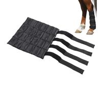Agatige Pack de Glace pour Cheval, Bottes de Glace en Tissu Oxford 42x44 cm, enveloppes de Jambe rafraîchissantes réutilisables pour Jarret, Cheville, Genou, Bottes et Sabots