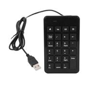 Agatige Pavé numérique Filaire, Clavier numérique Silencieux à 23 Touches avec câble USB de 1,5 mètres, Clavier Externe à Grande Police d'impression pour Ordinateur Portable, Ordinateur