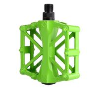 Agatige Pédales en Aluminium, 3 Couleurs Vives 1 Paire De Pédales en Aluminium Durables, Plate-Forme Plate Antidérapante, Pédale De Vélo VTT pour Route VTT(Vert)