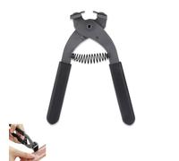 Agatige Perceur de Cuir, 17 cm d'artisanat du Cuir, Outils de poinçonnage manuels, Pince silencieuse, Couture, Couture, Burin, piquage 4 mm(4mm-4 Teeth)