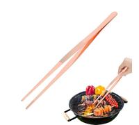 Agatige Pincette De Cuisine Acier Inoxydable, 30cm Pince De Chef, Clip Cuisine Professionnelles Pinces à épiler Long Manche, Clip Cuisine Avec Pointe Dentelée Pour Cuisiner Griller Et Cuire (Or Rose)