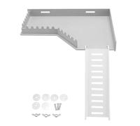 Agatige Plate-Forme pour Hamster avec échelle, Cage en Plastique pour Cochon d'Inde, Plate-Forme Debout, Rampe, Jouets d'escalade pour gerbilles syriennes naines, Planeur de Sucre, (en Forme de L)