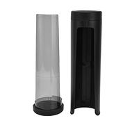 Agatige Porte-gobelet en papier, conception de fenêtre visuelle, distributeur de stockage de filtre à café noir anti-poussière, étui distributeur de filtre réutilisable, récipient en