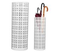 Agatige Rack de Support Round en métal, bac de Porte-Parapluie, Cannes de Marche des bâtons pour entrée, Maison, Bureau (Moyen 80-105 mm / 3.1-4.1In)