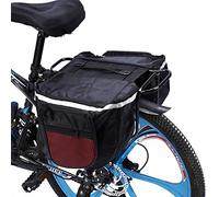Agatige Sac de Selle de Siège Arrière de Vélo, Sacoche de Vélo 25L Sacoches de Vélo Porte-Bagages Arrière Siège Arrière Porte-Queue Coffre Double Sacoche