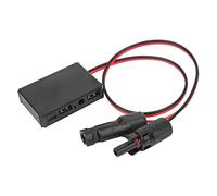 Agatige Solar Panel USB Voltage Stabilizer Adapter, Solar Connector, Solar Panel Adaptor Kit Tool with Type C DC USB Interface for Solar System, Phone Charging