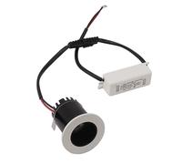 Agatige Spots LED encastrés, Downlight à cardan sans canette 3W Plafonnier en alliage d'aluminium Dissipation thermique Luminaire encastré à intensité variable avec boîte de jonction pour