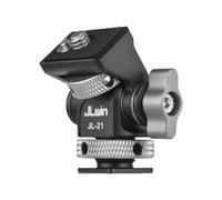 Agatige Support de Fixation pour Moniteur de caméra JL-21 avec Sabot Froid, vis de 1/4 po réglable en Alliage d'aluminium Support de Moniteur de Terrain inclinable de 90 ° à 90 ° pour