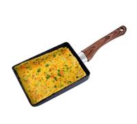 Agatige Tamagoyaki Poêle à omelette japonaise carrée antiadhésive, Poêle à Omelette Japonaise Carrée, Poêle à Omelette Japonaise Tamagoyaki en Aluminium, pour omelette, tamagoyaki, tamago