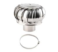 Agatige Ventilateur de toit en acier inoxydable, éolienne silencieuse en silence au ventilateur de pour la ventilation du toit 110 mm / 4,33