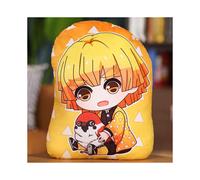 (Agatsuma Zenitsu, 45 cm) Anime Demon Slayer Kimetsu No Yaiba Peluche Oreiller Pendentif Peluche Enfants