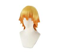 Agatsuma Zenitsu Wig Kimetsu no Yaiba Yellow Synthetic Heat Resistant Hair Agatsuma Zenitsu Cosplay