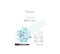 Agave Watercolour Lot de 12 feuilles de 290 g/m² 24 x 32 cm