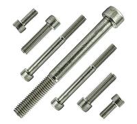 AGBERG - Vis cylindrique à six pans creux et filetage partiel M5 x 50 mm - Lot de 10 vis à tête cylindrique en acier inoxydable A2 V2A, rostfrei - DIN 912 (ISO 4762)