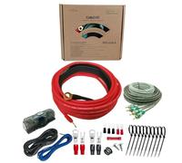 AgClover Kit de câbles d'amplificateur 4GA 100 % cuivre sans oxygène OFC 3000 W - Accessoires d'installation de fil d'amplificateur complet - Connectez-vous et apportez de l'électricité à la voiture