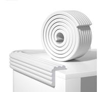 agctrler Protection des bords autocollante en mousse souple extra large - Protection des bords - 5 m - Pour armoires ménagères - Bords tranchants - Blanc
